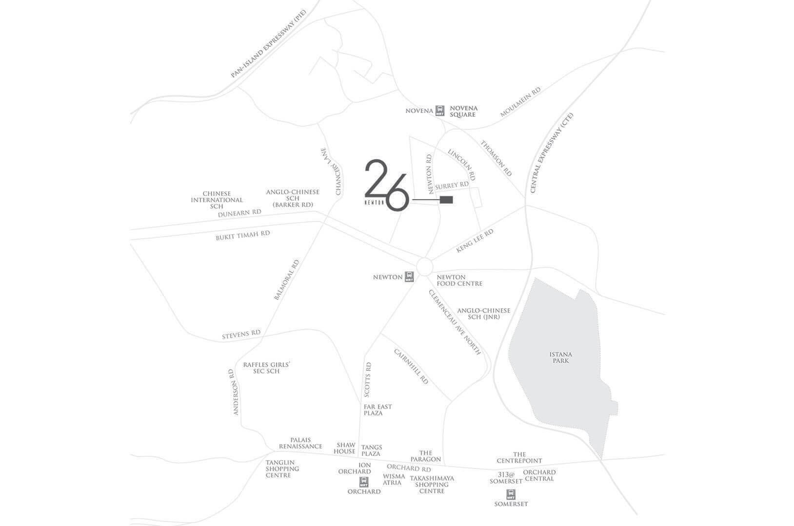 26 Newton Location Map - Singapore