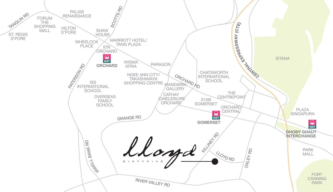 Lloyd Sixtyfive Location Map - Singapore