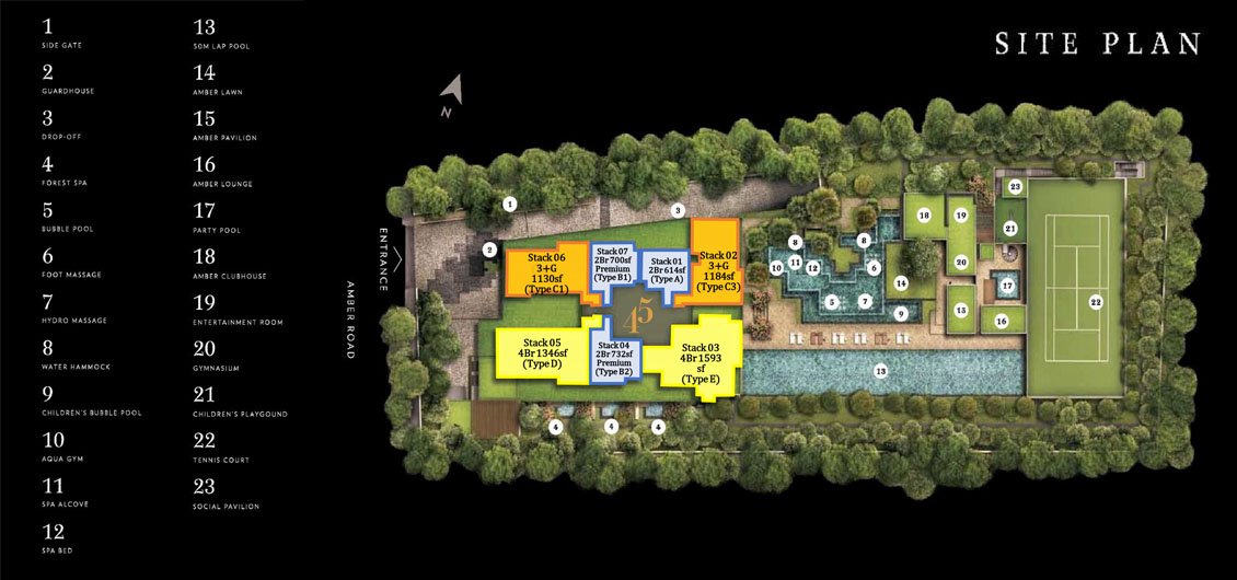 Amber 45 Site Plan