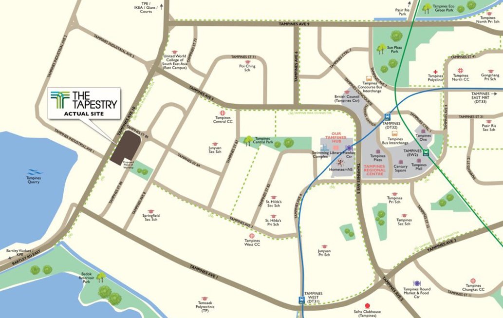 The Tapestry Location Map - Singapore