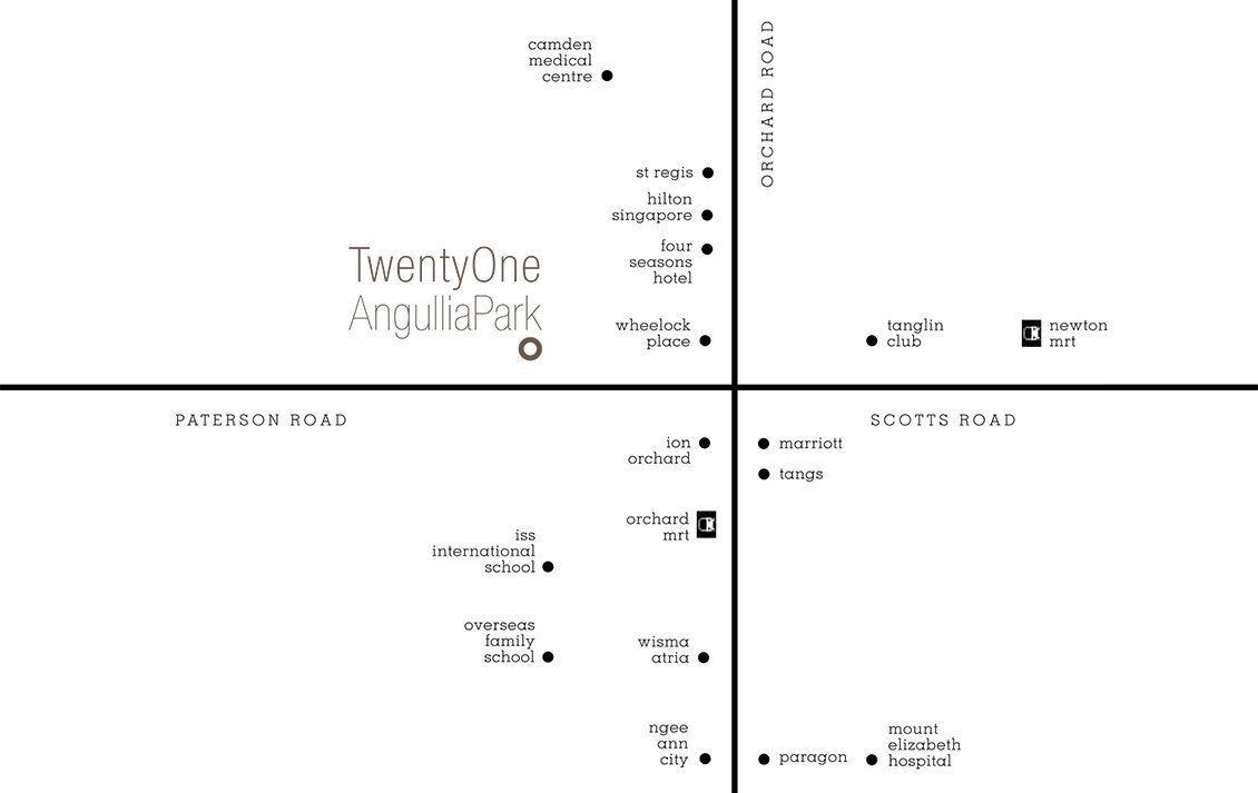 TwentyOne Angullia Park Location Map - Singapore