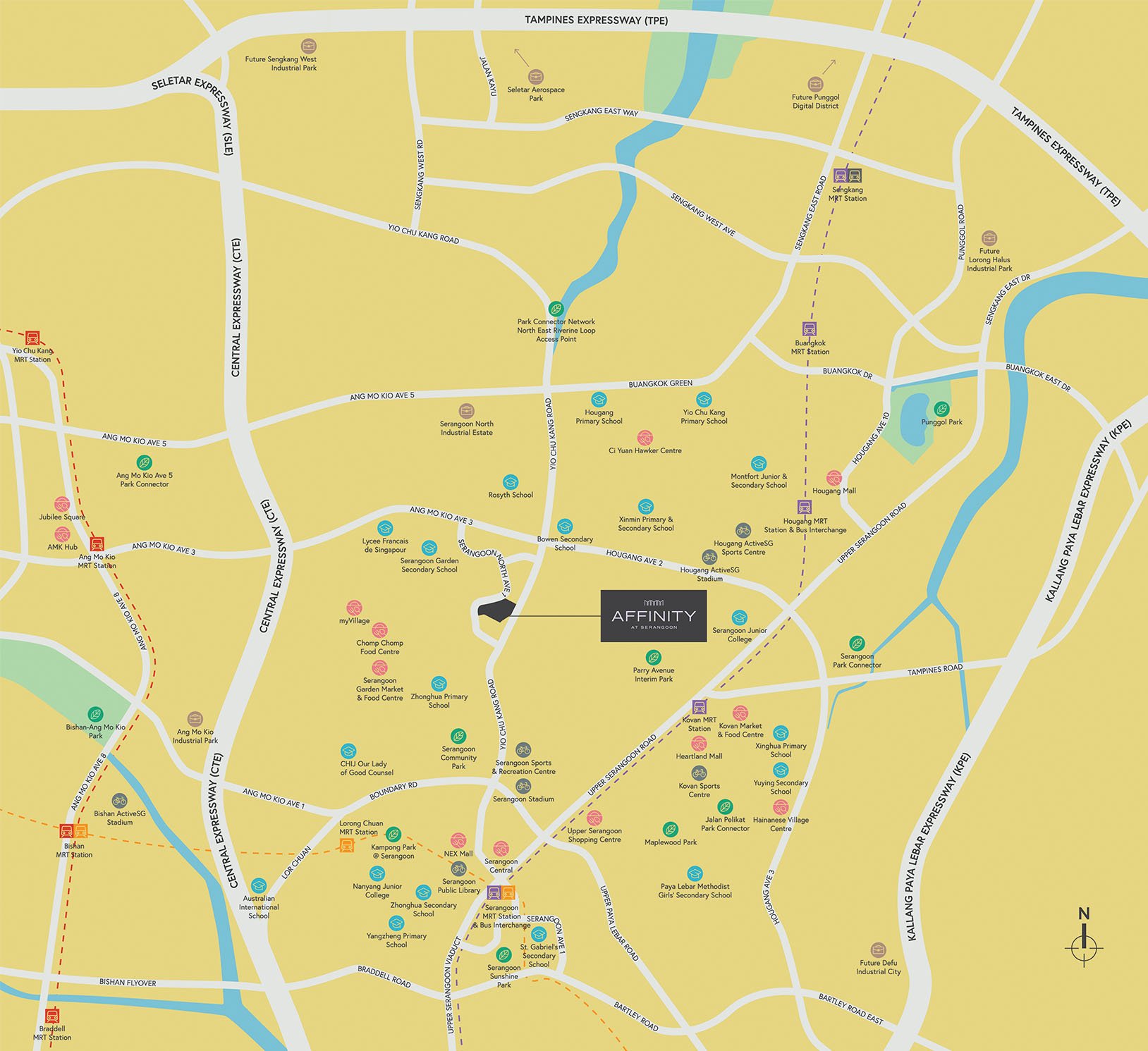 Affinity at Serangoon Location Map - Singapore