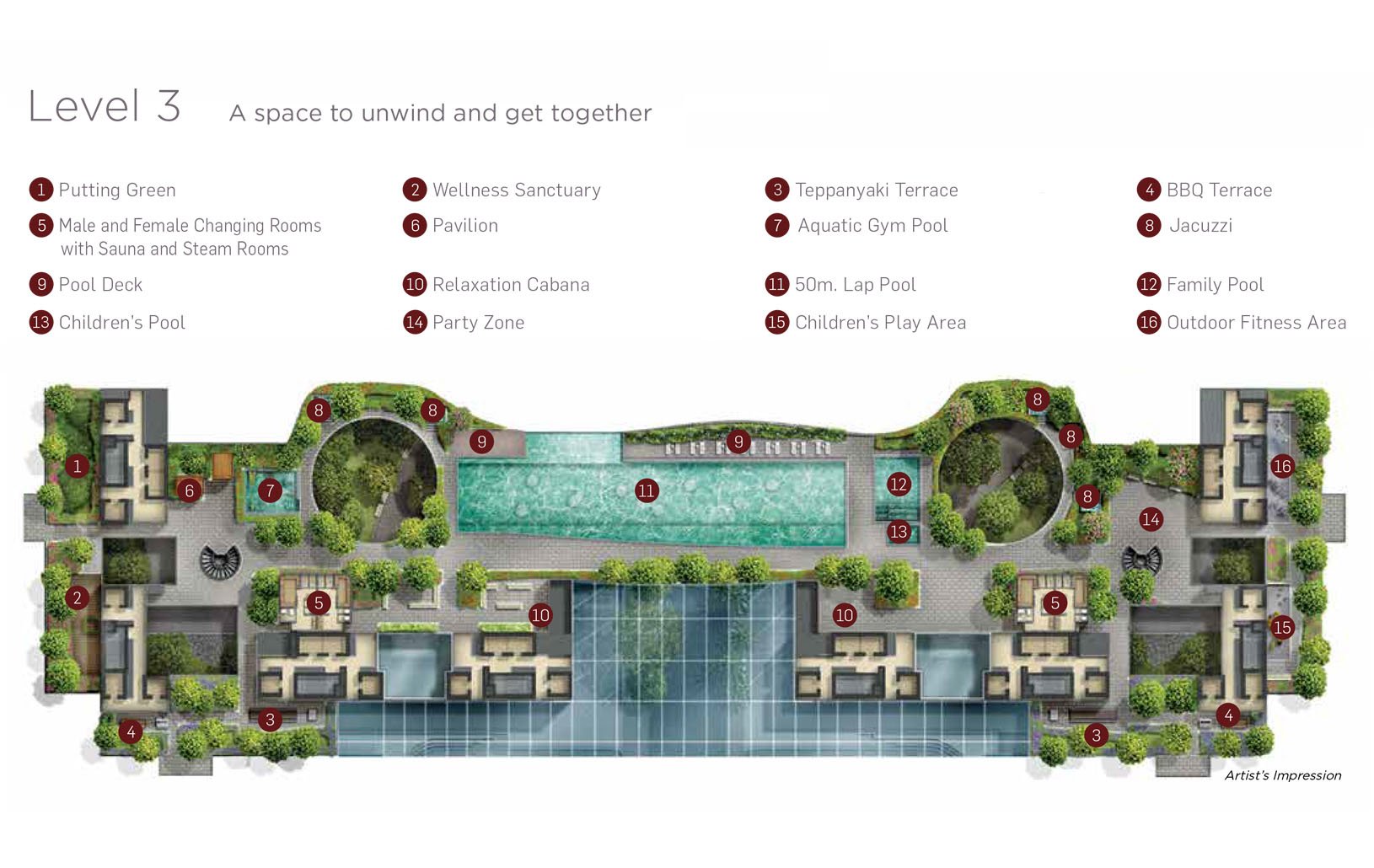 Marina One Residences Level 3 - Site Plan