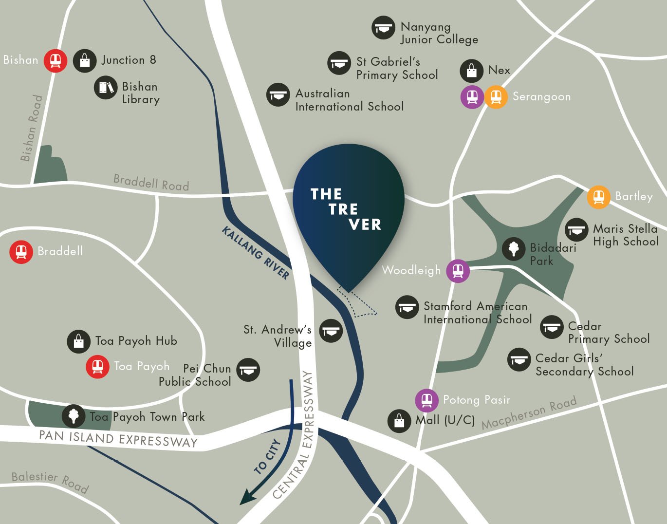 The Tre Ver Location Map - Singapore