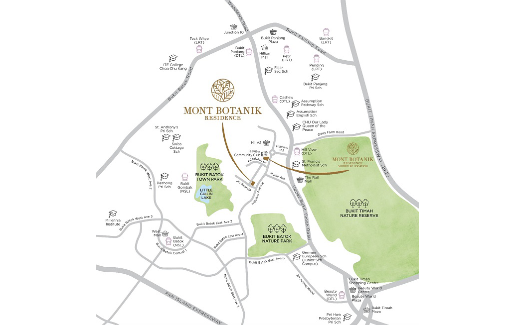 Mont Botanik Residence Location Map - Singapore