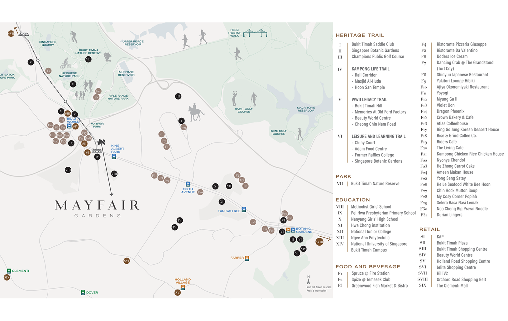 Mayfair Gardens Location Map - Singapore