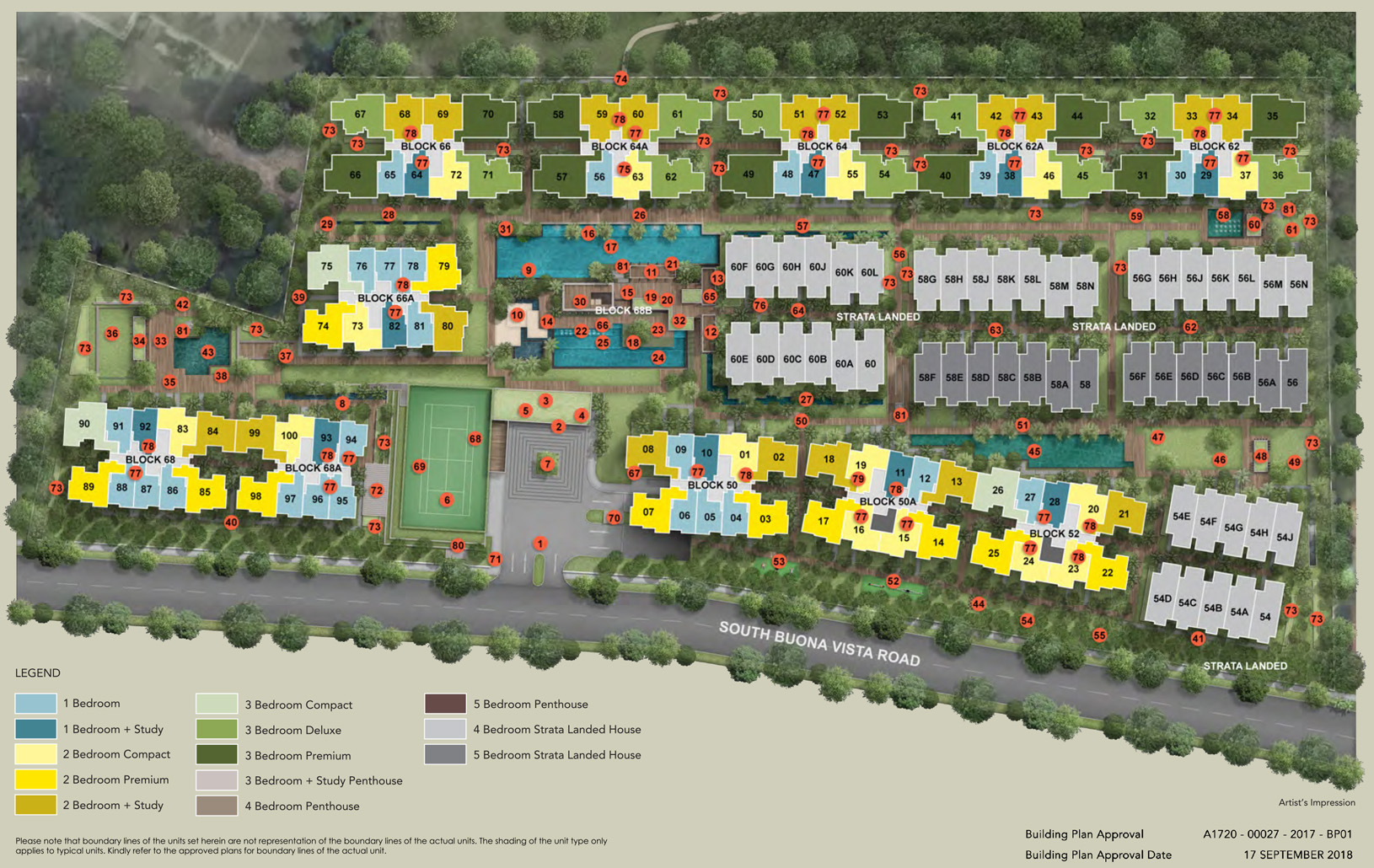 Kent Ridge Hill Residences Site Plan