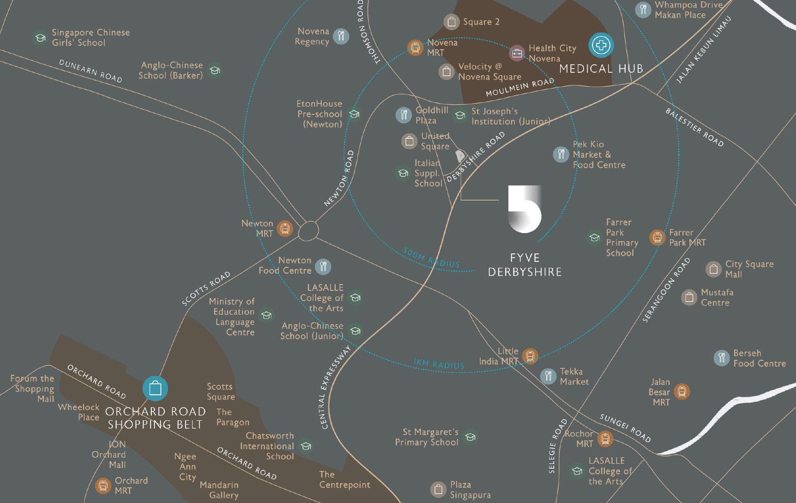 Fyve Derbyshire Location Map - Singapore