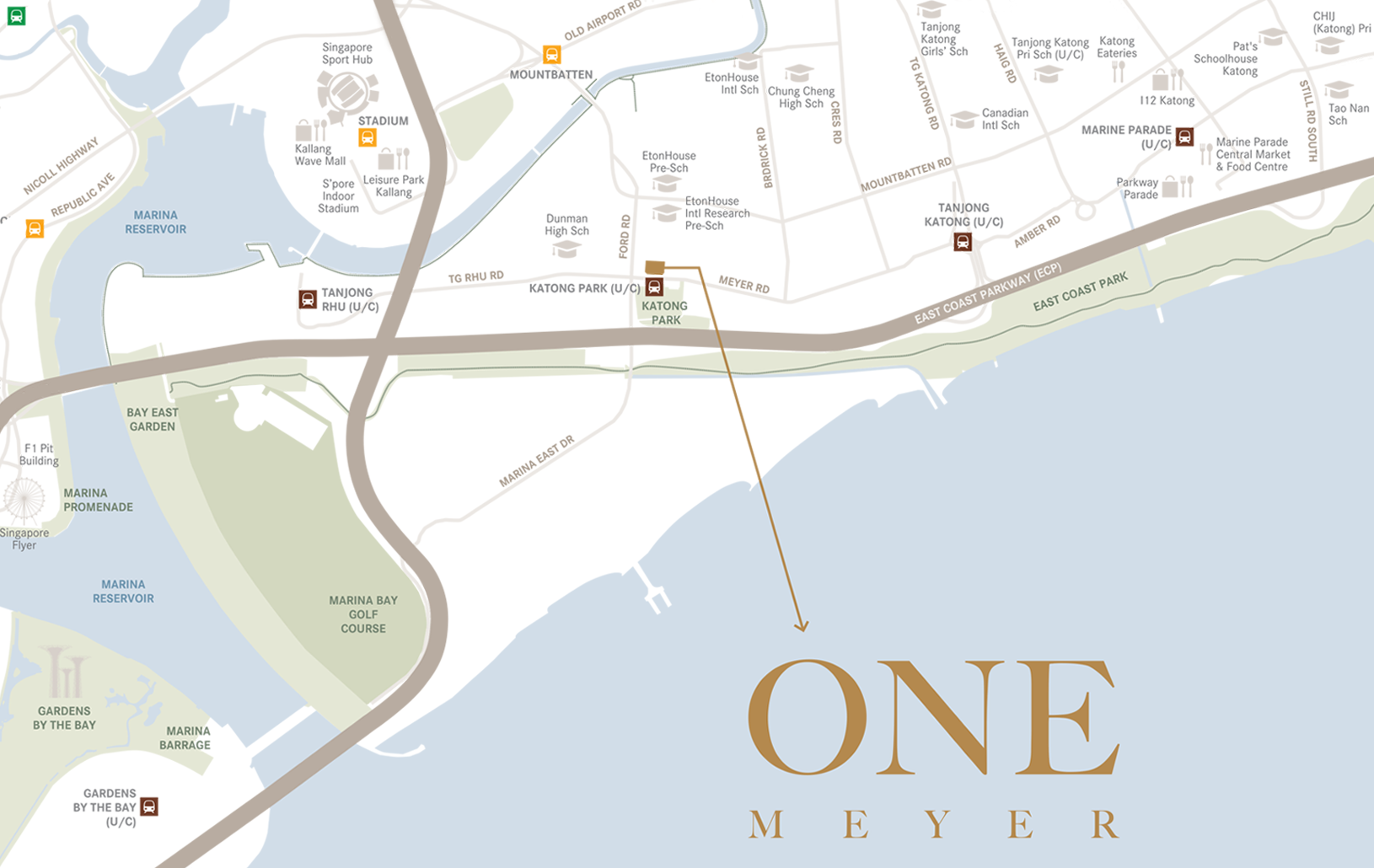 One Meyer Location Map