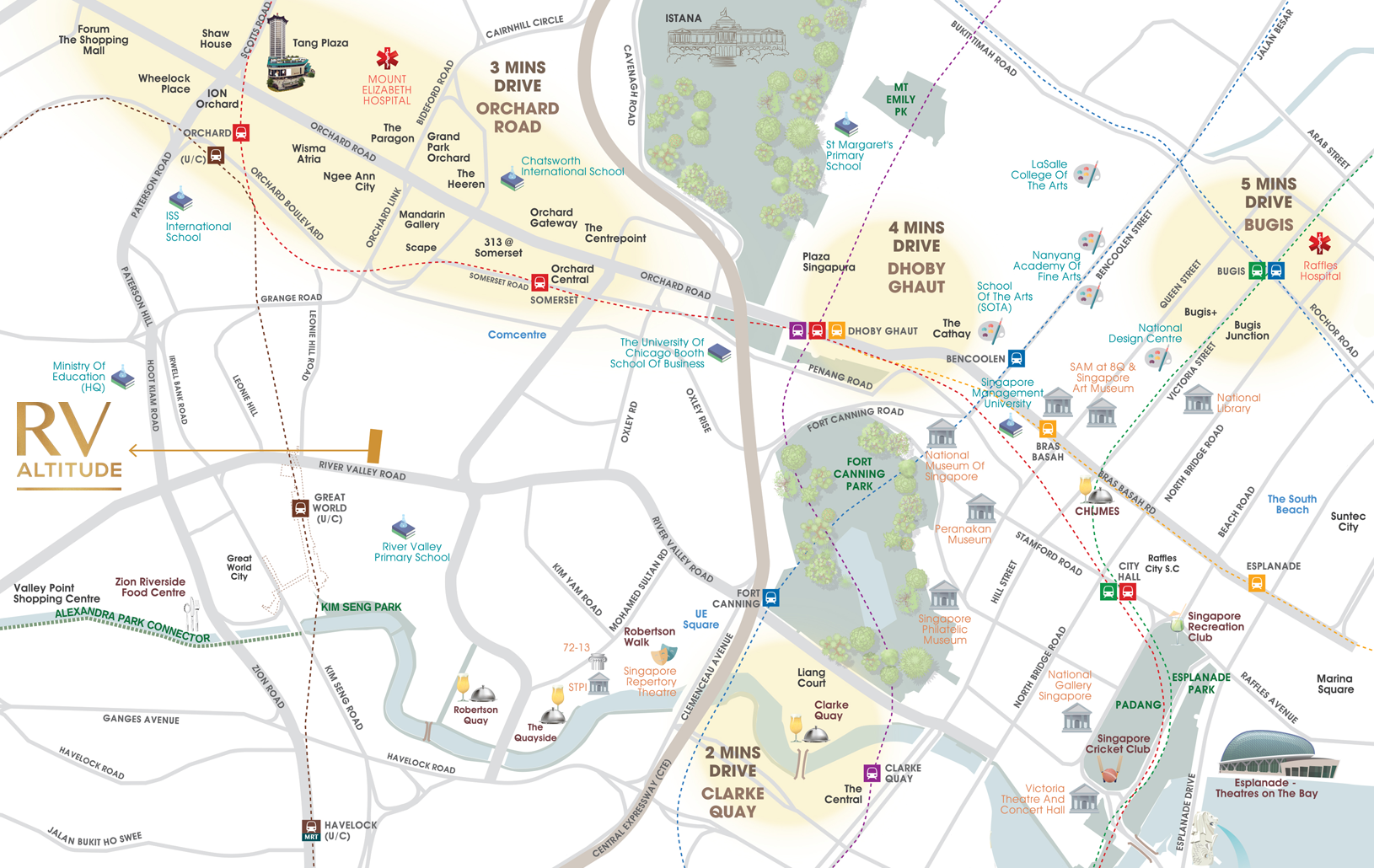 RV Altitude Location Map - Singapore