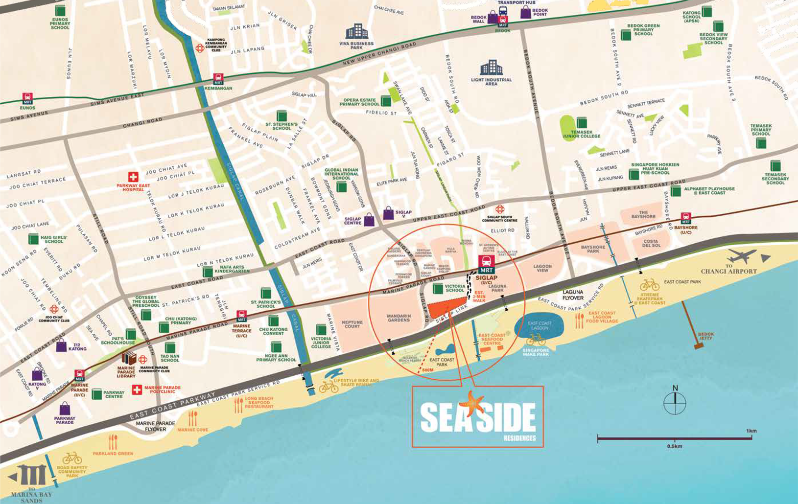 Seaside Residences Location Map