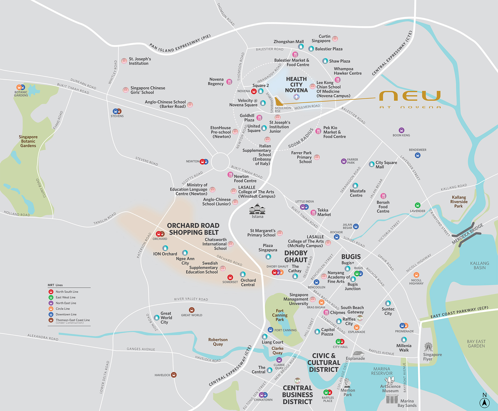 new-condo-singapore-neu-at-novena-location-map