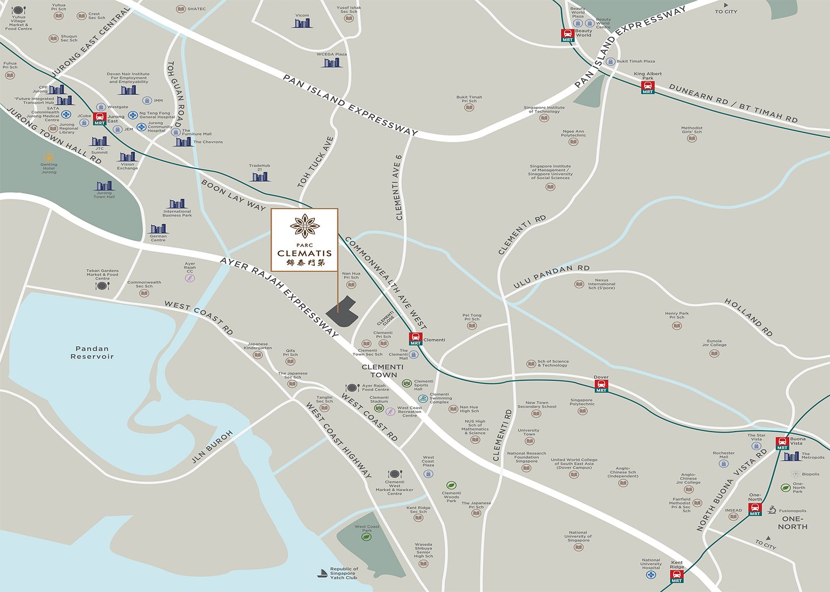 Parc Clematis LOCATION MAP & SITE PLAN