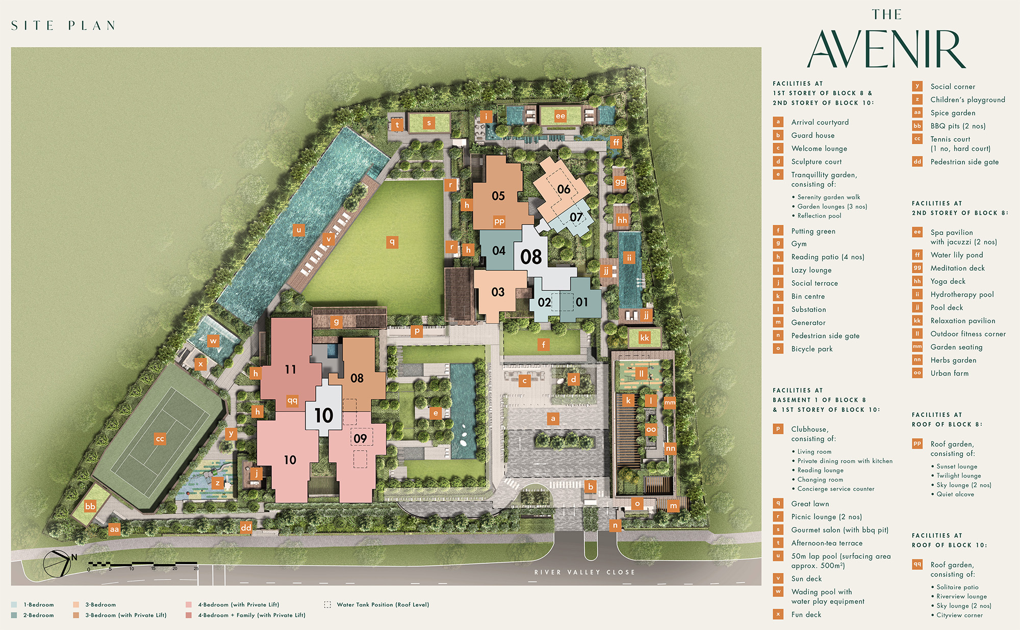 new-condo-singapore-the-avenir-site-plan