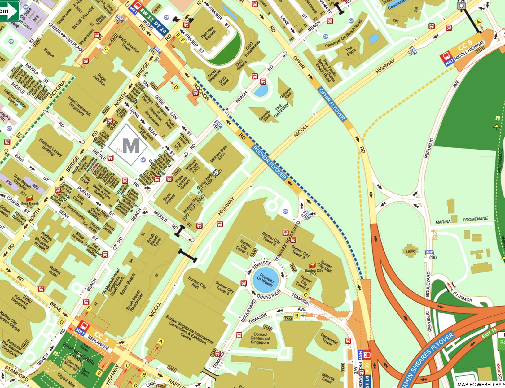 The M LOCATION MAP & SITE PLAN