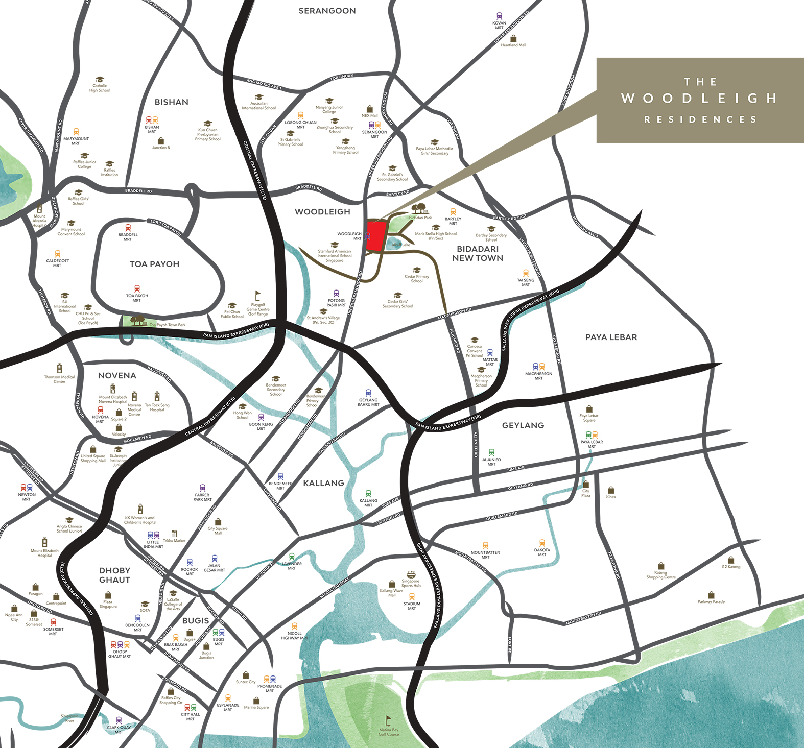 The Woodleigh Residences LOCATION MAP