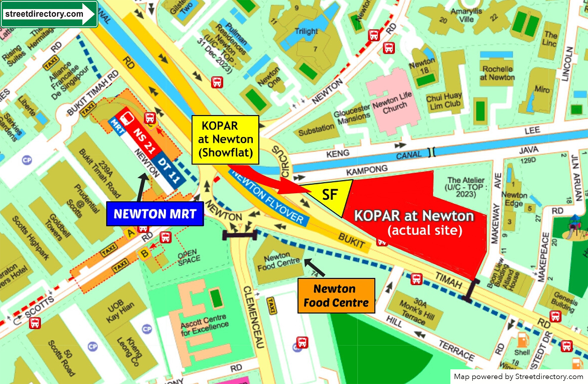 new-condo-singapore-kopar-at-newton-location-map