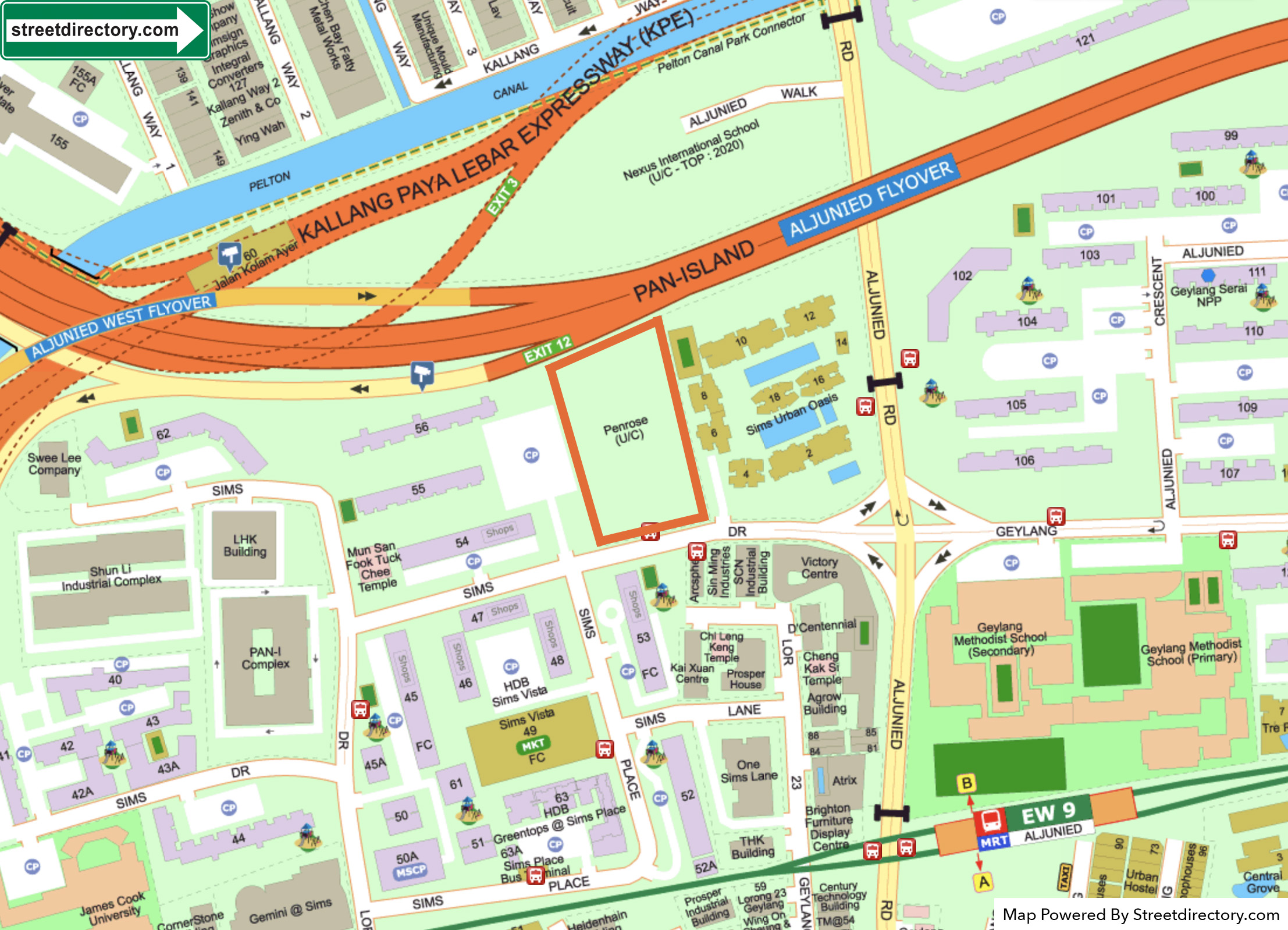  new-condo-singapore-penrose-cdl-location-map