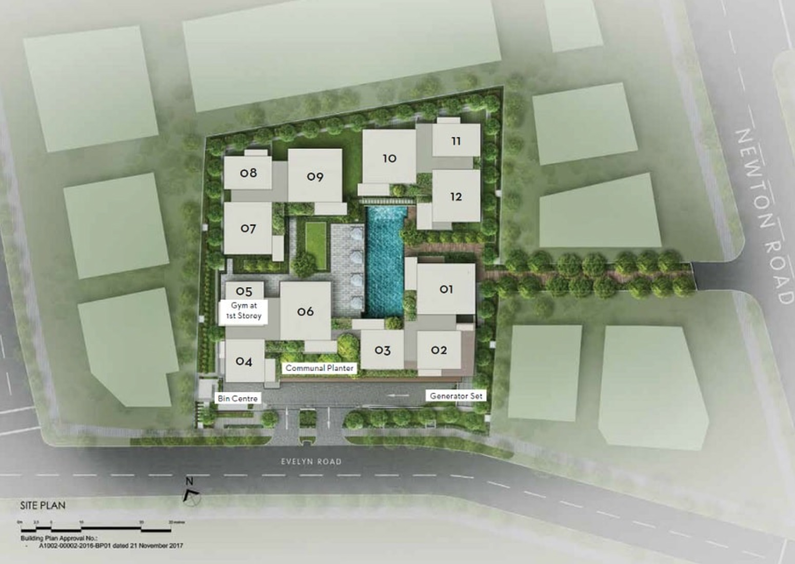 10-Evelyn-new-condo-singapore-site-plan