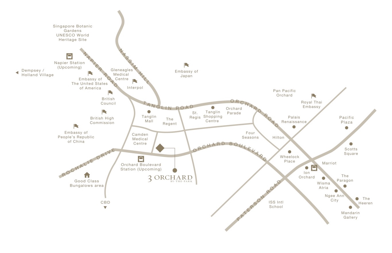 3-Orchard-By-The-Park-new-condo-singapore-location-map
