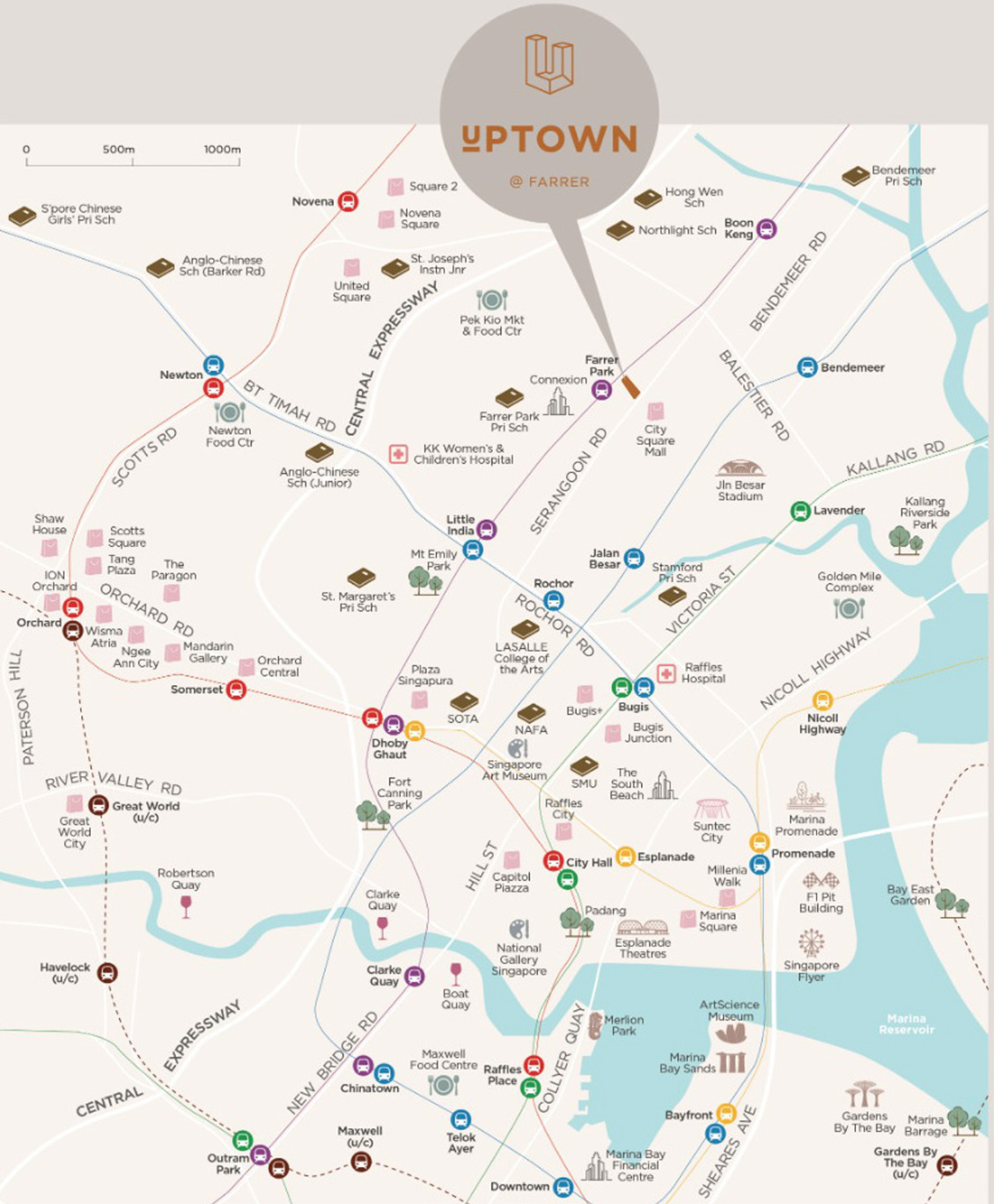 Uptown-@-Farrer-new-condo-singapore-location-map