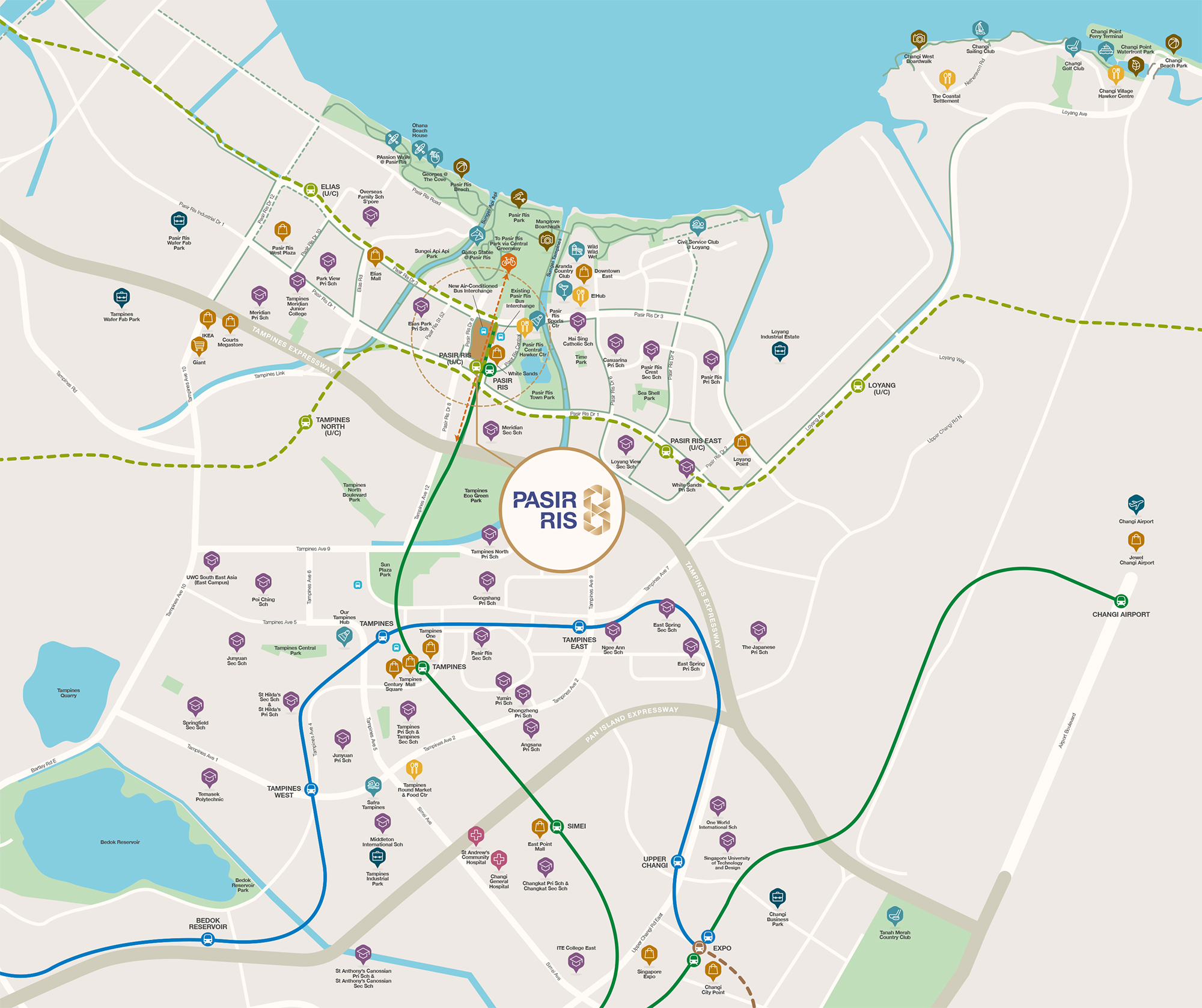 pasir-ris-8-location-map