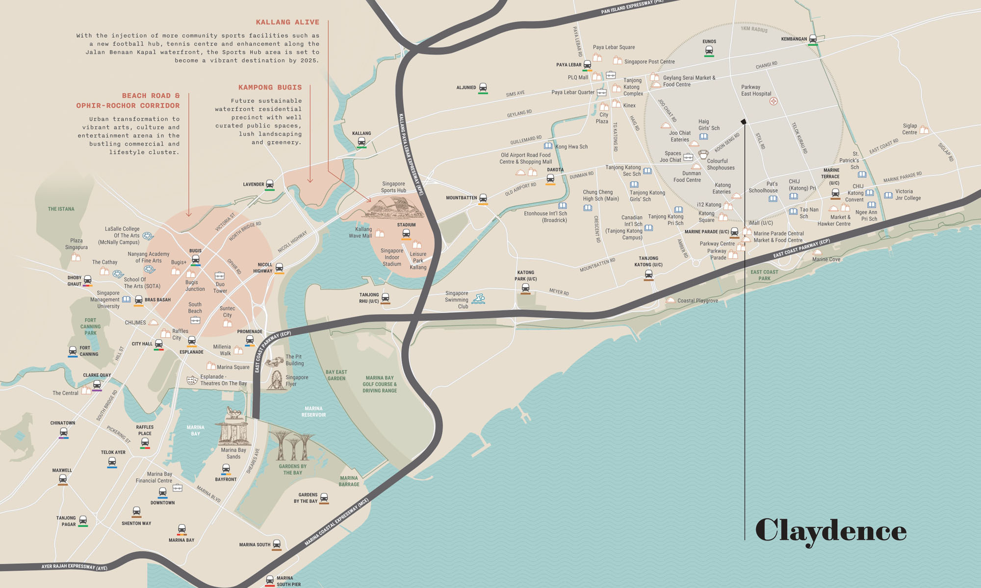 claydence-location-map
