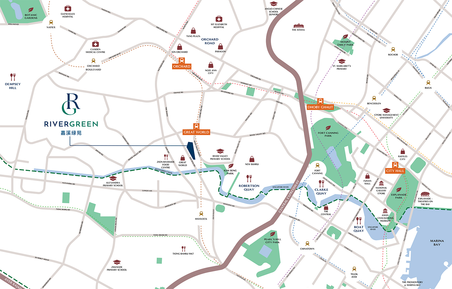 river-green-location-map
